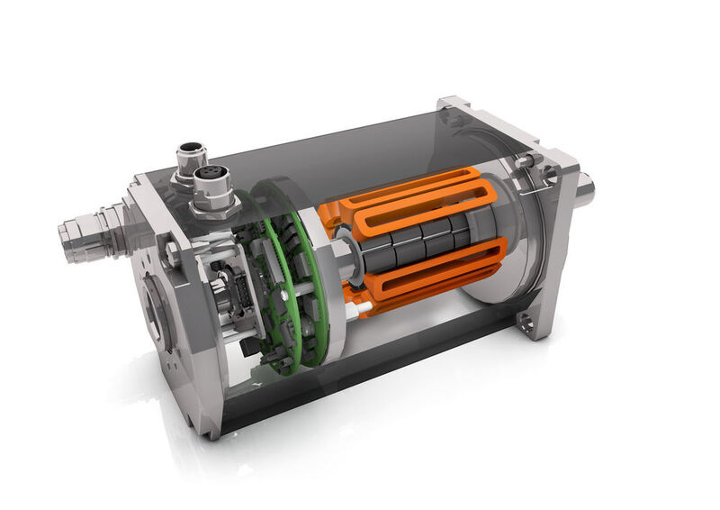 Das Bild zeigt ein Schnittmodell des neuen Kompaktantriebes BG 95 CI von Dunkermotoren. (Bild: Dunkermotoren)