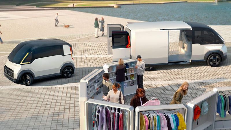 Mit PV1 (links) und PV7 sind neben PV5 noch kleine und große Spielarten der PVB-Basis geplant. (Bild: Kia)