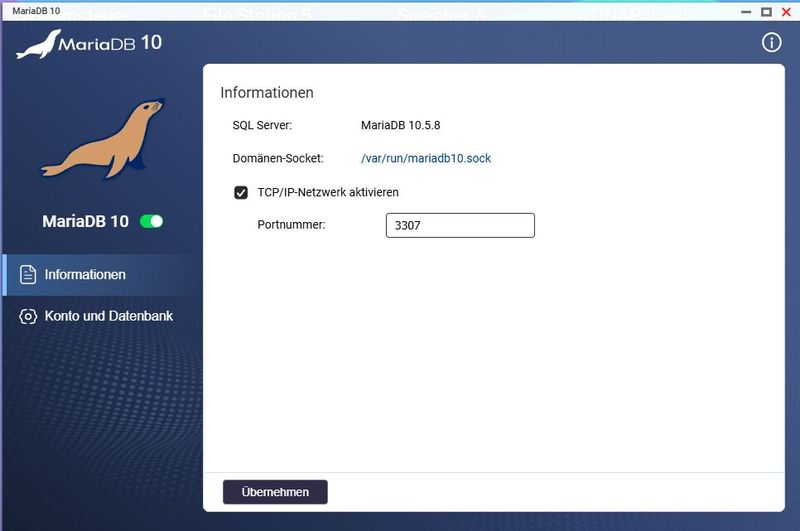 MariaDB kann als Basis für die Datenbank von Wordpress auf dem QNAP-NAS genutzt werden.  (Bild: Joos – QNAP)