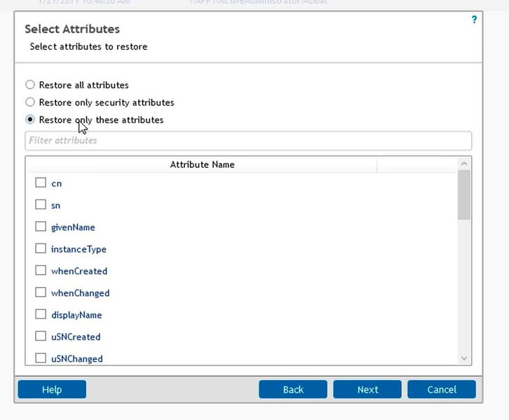 Auswählen von Optionen für Berichte in Quest Active Administrator. (Bild: Joos - Quest Software Inc.)