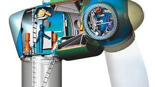 Die Verfügbarkeit von Windkraftanlagen mit Permanentmagnetmaschinen  und Direktantrieben wird zukünftig über der von herkömmlichen Anlagen mit Getriebe und elektrischer Erregung liegen. (Archiv: Vogel Business Media)