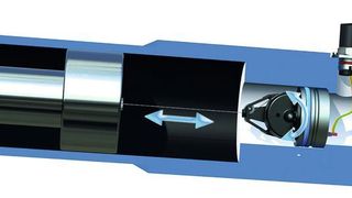 Funktionelle Seilzuggebertechnik: Über den Auszug des Seils rotiert die Seiltrommel und macht so die Wegmessung möglich. (Siko)
