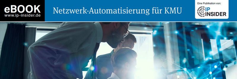Das eBook "Netzwerk-Automatisierung für KMU" geht vor dem Hintergrund kleiner und mittlerer Unternehmen der Frage nach, wie weit man die Automatisierung im Netzwerkbereich treiben kann und soll bzw. sogar muss. Das eBook "Netzwerk-Automatisierung für KMU" geht vor dem Hintergrund kleiner und mittlerer Unternehmen der Frage nach, wie weit man die Automatisierung im Netzwerkbereich treiben kann und soll bzw. sogar muss.