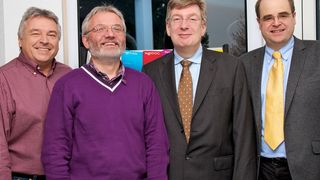 v.l. Erich Jellinek, Direktor Sales & Marketing, logi.cals Austria; Dieter Goltz, Geschäftsführer logi.cals Germany; Uwe Mester, Vertriebsleiter Deutschland, logi.cals Germany; Heinrich Steininger, Geschäftsführer logi.cals Austria  (Bild: logi.cals)