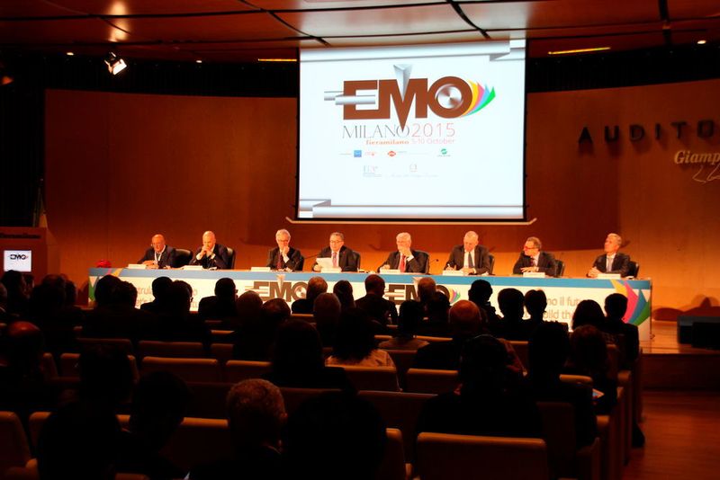 Die Veranstaltung EMO Milano 2015 öffnete ihre Tore am 5. Oktober mit einer Eröffnungsfeier im Auditorium von fieramilano Rho. (Sonnenberg)