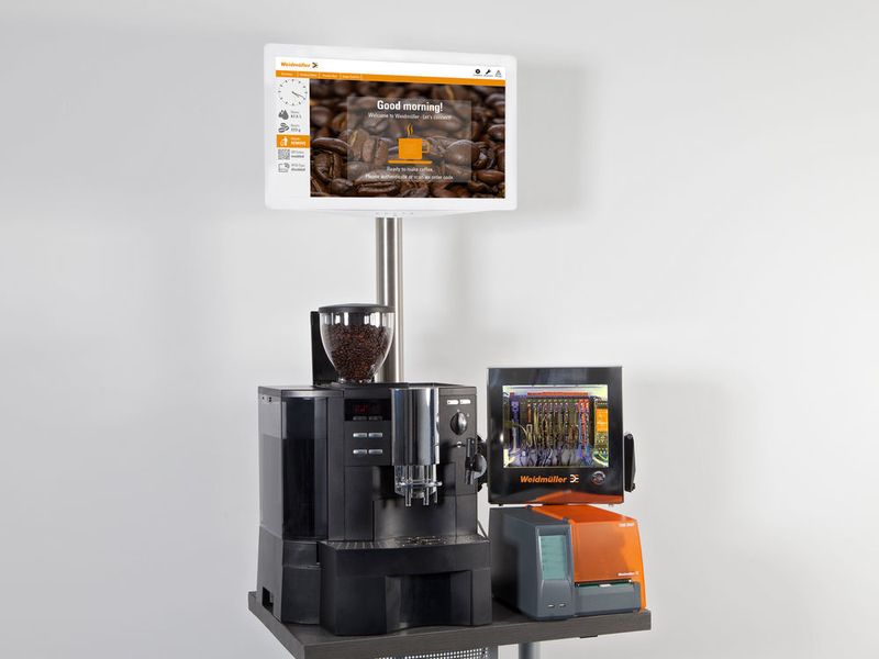 Weidmüller Smart Kaffee 4.0 – der individuelle Kaffeegenuss bei Weidmüller. (Weidmüller/Studio Saeck)