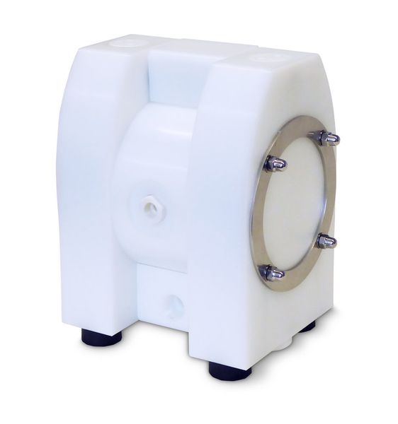 The Atex-conforming solid-body plastic design of the C-Series pumps enables their use with hazardous fluids or operation in potentially explosive atmospheres. (Almatec)