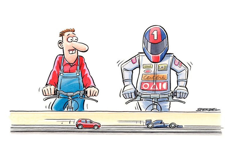 Bei Bosch ist die Fitness der Teilnehmer gefragt. Sie müssen den Strom für die Rennautos selbst mit einem Fahrrad erzeugen. (Messe Frankfurt)