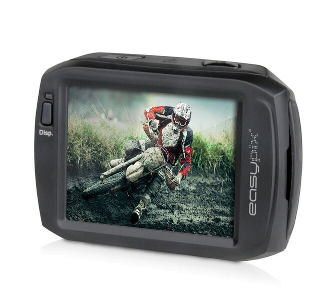Die Action-Cam empfiehlt der Hersteller unter anderem für Motocross-Fans. (Bild: Easypix)