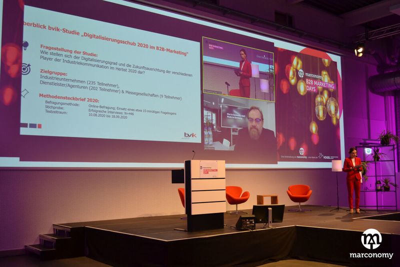 Jens Fleischer auf den B2B Marketing Days 2020. (marconomy)