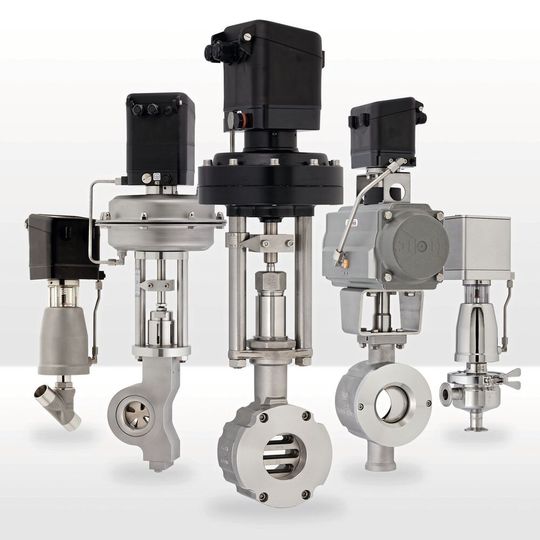 Schubert & Salzer Control Systems stellt auf der Achema 2022 IO-Link- Stellungsregler für seine pneumatischen Regelventile vor(Bild:  Schubert & Salzer Control Systems)