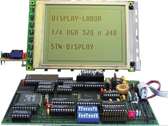 Die ersten LCD-Displays wurden von der Konkurrenz kaum wahrgenommen. In Deutschland sollte eine LCD-Fabrik in Dresden gebaut werden, doch das Projekt erhielt keine Förderung.(Bild:  DFF)