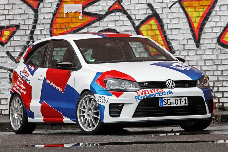 Die Serienversion des Rallyeautos Polo WRC hat es mit 162 kW/220 PS bereits in sich. Der Solinger Tuner Wimmer Rennsporttechnik bläst den 2,0-Liter-Motor aus dem Golf GTI aber noch weiter auf. (Foto: Wimmer/Miranda)