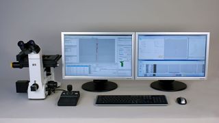 Im neuen Bildanalyse-Komplettsystem verwendet dhs ein inverses Lichtmikroskop des japanischen Herstellers MEIJI, Märzhäuser-Bauteile sowie die digitalen Kameras dhs-Microcam. (Archiv: Vogel Business Media)