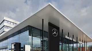 Die neue Mercedes-CI: So stellt sich der Hersteller seine Betriebe weltweit vor. (Foto: Daimler AG)