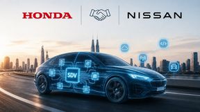 Honda and Nissan are drawing closer together. The automakers plan to jointly develop electronics, software, and computer technology. (Source: spx / KI-generiert)