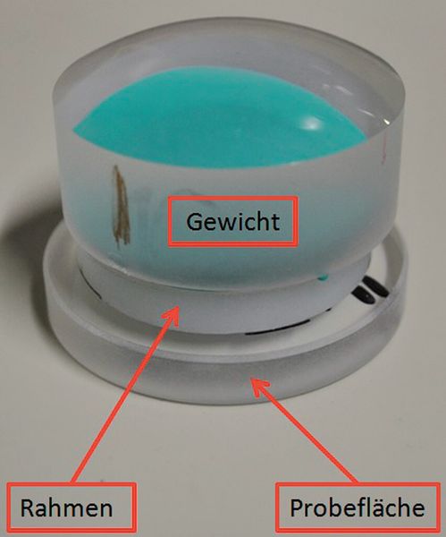 Anordnung zum Abdruck nehmen. (Bild: HDU)