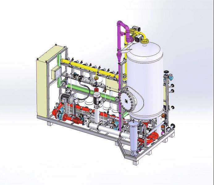 Vertikal positionierte Nanofiltrations-Einheit (Bild: Logisticon Water Treatment)