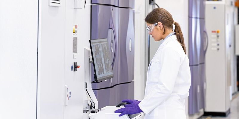 Abb. 1: Der Einsatz moderner Informatiksoftware in Verbindung mit ULT-Systemen ermöglicht einen schnellen Zugriff auf Proben und Daten. (Source:  Azenta/Greg Harding Photography & Video)