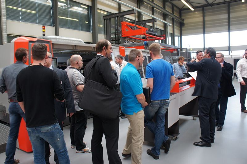 Impressionen von der Hausmesse bei Bystronic. (Bild: Meister)