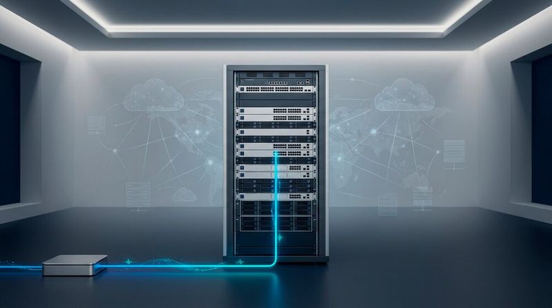 Out-of-Band-Management ermöglicht IT-Teams den unabhängigen Zugriff auf kritische Netzwerkkomponenten, selbst wenn das produktive Netzwerk nicht verfügbar ist. Die entsprechenden Lösungen hierzu von Opengear sind in 20 europäischen Märkten über Ingram Micro verfügbar. (Bild:  Gemini / KI-generiert)