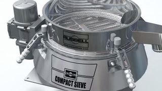 Ein vielseitiges, leistungsfähiges Vibrationssieb für Flüssigkeiten und Pulver: das Russell Compact Sieve
 (Bild: Russell Finex)