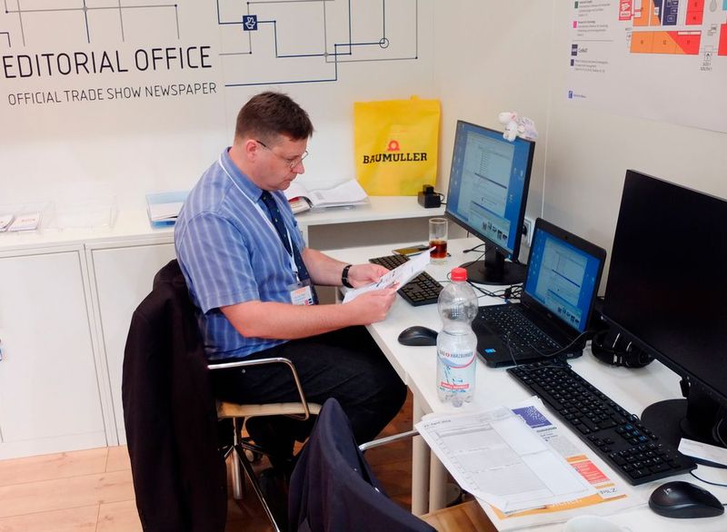 Messe-Daily-Reporter Peter Königsreuther - im 