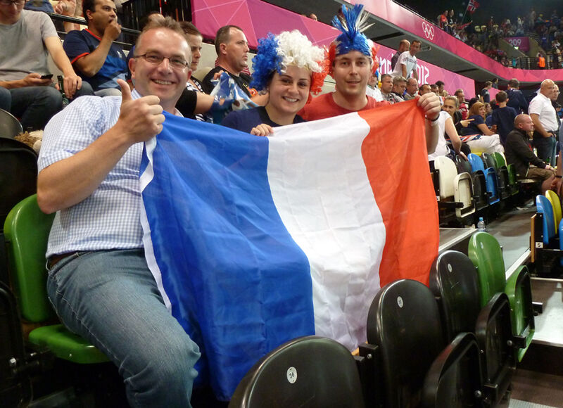 Beim Handballspiel Frankreich gegen Norwegen (Archiv: Vogel Business Media)