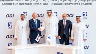 Adnoc has announced a new strategic partnership with OCI. Adnoc and OCI will own a 42 % and 58 % stake in the JV respectively.  (Abu Dhabi National Oil Company)