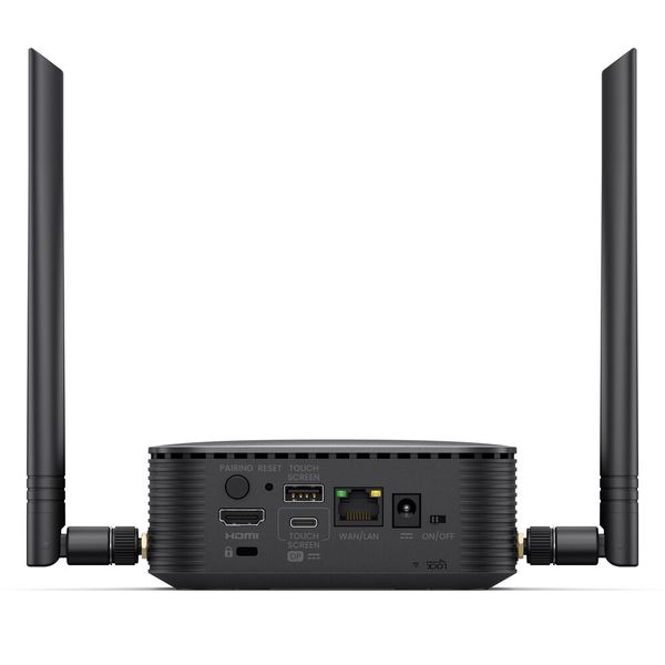 Der Empfänger verfügt über HDMI und USB-C für den Anschluss eines Displays. Für die Touchback-Funktion bei HDMI-Nutzung ist ein zusätzlicher USB-Anschluss an Bord. (Bild: Benq)