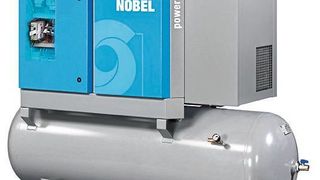 Ein neuer Schraubenkompressor von Aerotec vergrößert das Verdichtersortiment von Conrad. (Aerotec/Conrad)