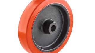 Ein Rad für besonders heiße und kalte Angelegenheiten: Die neue Entwicklung von Torwegge hält Temperaturen zwischen -25 und +250 °C aus. (Torwegge)