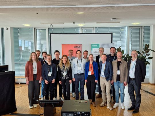 Organisatorenteam B. Braun, B. Braun-Stiftung, HTGF und Dräger gemeinsam mit dem lokalen Partner Baden Campus(Bild:  B. Braun-Stiftung)