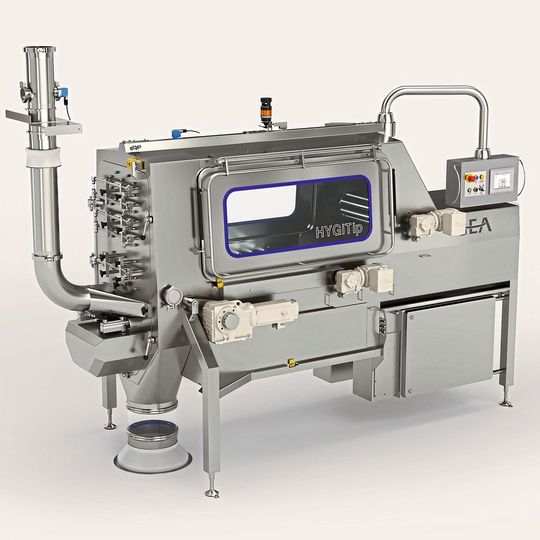 Hygitip – das neue vollautomatische, hygienische Entleerungssystem von Gea für 25-kg-Säcke Hygitip – das neue vollautomatische, hygienische Entleerungssystem von Gea für 25-kg-Säcke