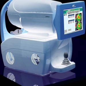 2 Aufgrund der Laserdaten  ... können korrigierende Maßnahmen vorgenommen werden. Das Auge wird innerhalb von Sekunden zuverlässig anaylsiert.