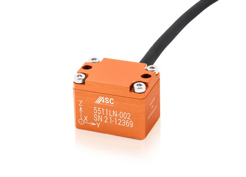 Der kapazitive triaxiale Beschleunigungssensor ASC 5511LN eignet sich für die Detektion kleinster Schwingungsamplituden. (Bild: ASC GmbH)