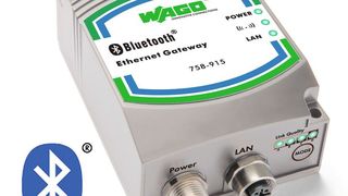 Neues Bluetooth-Ethernet-Gateway überträgt Ethernet-Protokolle drahtlos und integriert damit Anwendungen, bei denen Leitungen nicht möglich oder zu aufwändig wären.  (Bild: Wago)