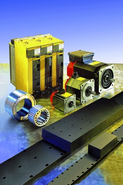 Bild 4: Zum Programm des CNC-Spezialisten GE Fanuc gehören außer Steuerungen auch Servo- und Spindelmotoren aller Größen und Leistungsvarianten. (Archiv: Vogel Business Media)