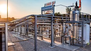 Pilotprojekt: Die Anlage der RAG Austria pumpt Wasserstoff in die Erde.  (Karin Lohberger / RAG)