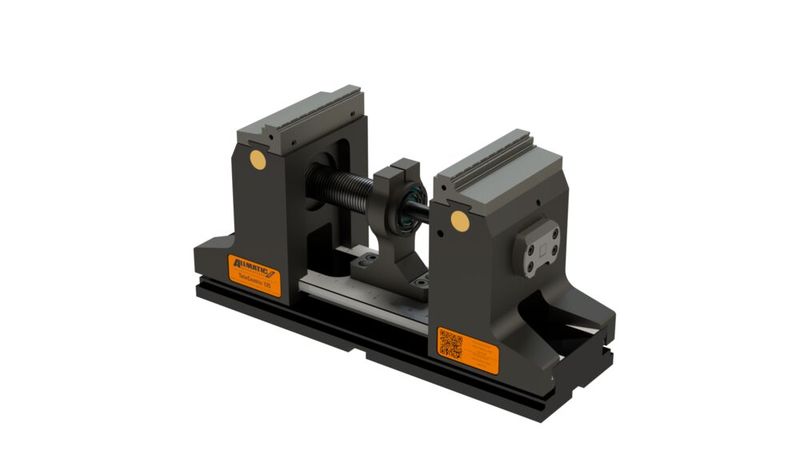 Der neue Tele Centric 125 bringt stolze 40 Kilonewton Spannkraft bei nur 60 Newtonmeter Anzugsmoment. Die Spannweite reicht von 44 bis 227 Millimeter. Mit Spannweiten-Adapter kann die Mindest-Spannweite von 44 auf 11 Millimeter reduziert werden.  (Bild: Allmatic-Jakob Spannsysteme GmbH)