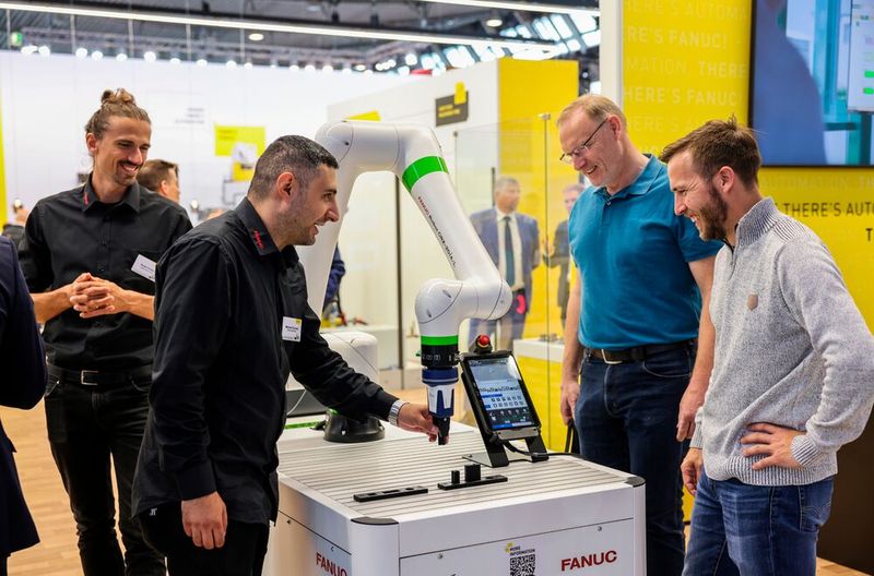 Des démonstrations de solutions robotiques collaboratives seront de nouveau offertes à l'AMB 2026. (Source : Messe Stuttgart)