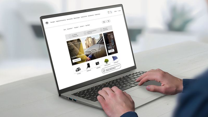 Auch künftig setzt Toyota im Handel bei der Beratung der E-Auto-Interessenten auf den digitalen Kaufberater von E-Mobilio.(Bild:  E-Mobilio)