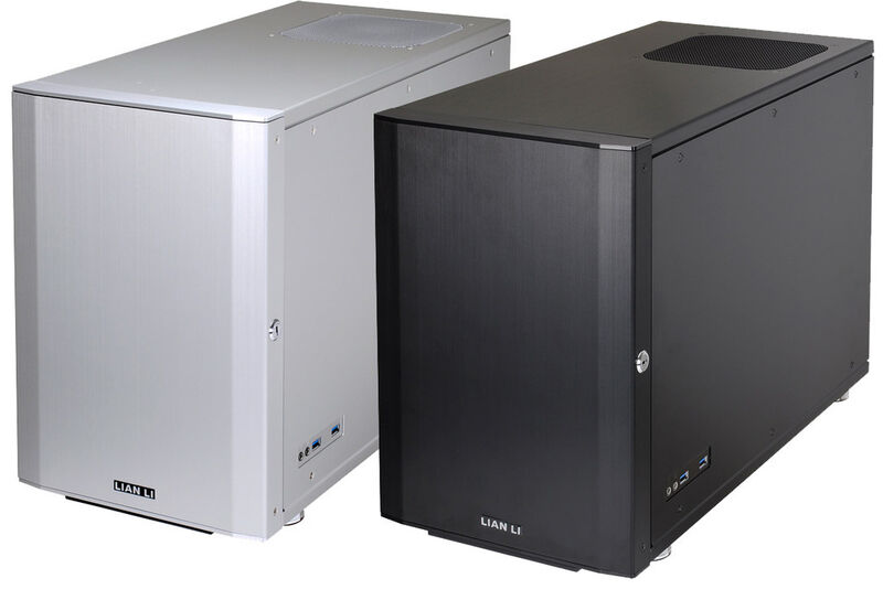 Das Mini-ITX-Gehäuse PC-Q35 bietet Lian Li in Silber und Schwarz an. (Bild: Lian Li)