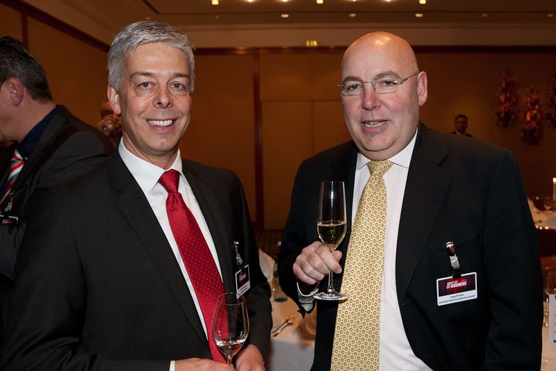 Klaus Alteköster von Inforsacom (v.l.) mit Ingolf Hahn von Entrada (Archiv: Vogel Business Media)