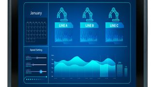 Panel PC PPC-F17D-ULT5: bietet 3 GbE-Ports für Steuerungsaufgaben (Bild: Compmall)