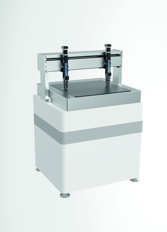 Modulares, skalierbares Gantry-System für die High-Speed-Positionierung von Steinmeyer Mechatronik. (Bild:  Steinmeyer Mechatronik GmbH)