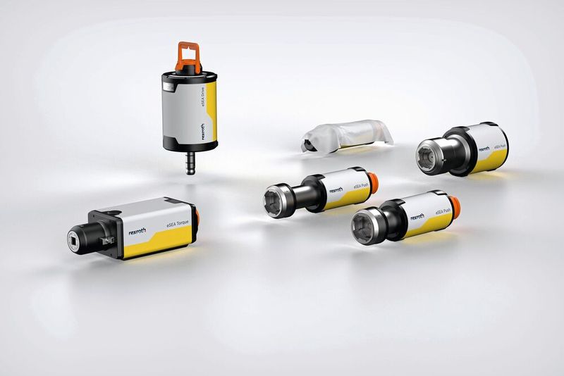 Das Portfolio elektrischer Aktuatoren wird um den eSEA Spin, eine Gemeinschaftsentwicklung von Bosch Rexroth und Wittenstein motion control, erweitert. (Bild: Bosch Rexroth)
