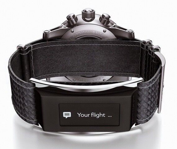 Luxusuhren-Hersteller Montblanc verhilft einer herkömmlichen Uhr mit dem e-Strap zu zusätzlicher Smartwatch-Funktionalität. (Montblanc)