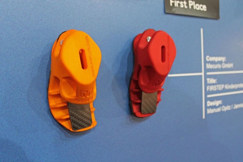 Mit dem Projekt Firststep / Kinderfuß und einer individuellen additiv gefertigten Fußprothese für Kinder haben Manuel Opitz und Jannis Breuninger den ersten Preis der purmundus Challenge 2016 gewonnen. (Mesago)