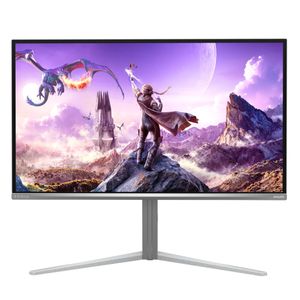 Das von Samsung gefertigte OLED-Panel mit Quantum-Dot-Technologie stellt 3.840 x 2.160 Bildpunkte dar. Der Philips Evnia 32M2N6901A  liefert eine 10-Bit-Farbtiefe und besitzt eine DisplayHDR-True-Black-400-Zertifikation.(Bild:  MMD)